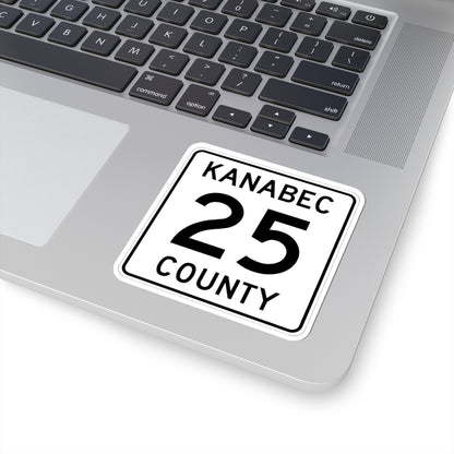 Kanabec County 25 MN (Minnesota) (Road Sign) STICKER Vinyl Kiss-Cut Decal