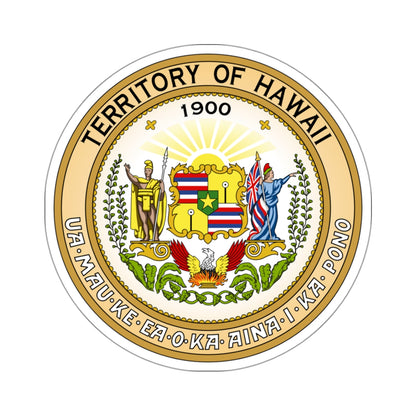 Seal of the Territory of Hawaii - STICKER Vinyl Kiss-Cut Decal