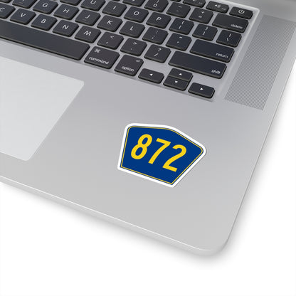 PR secondary 872 (Puerto Rico) (Road Sign) STICKER Vinyl Kiss-Cut Decal