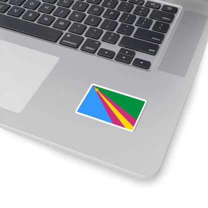 Flag of Zavolzhsk rayon Ivanovo oblast (Russia) STICKER Vinyl Kiss-Cut Decal