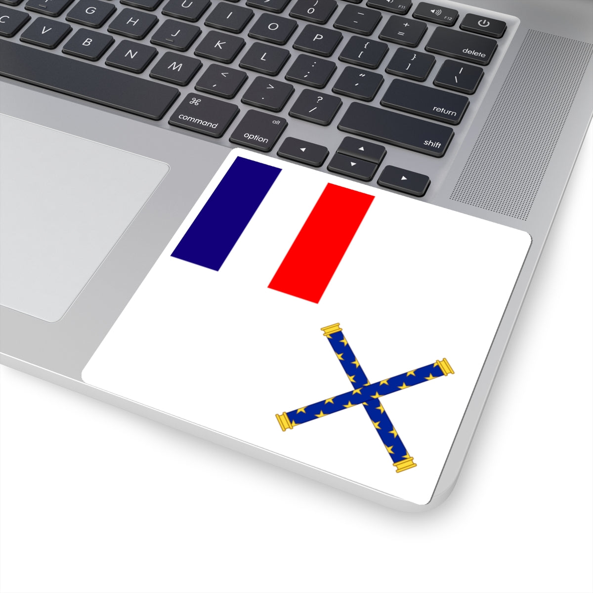 Flag of Marshal of France (France) STICKER Vinyl Kiss-Cut Decal