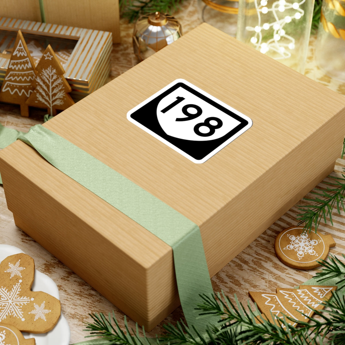 PR urban primary 198 (Puerto Rico) (Road Sign) STICKER Vinyl Kiss-Cut Decal