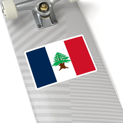 Flag of Lebanon 1920-1943 (Lebanon) STICKER Vinyl Kiss-Cut Decal