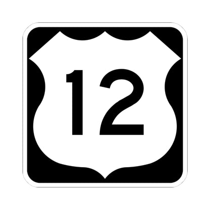 US 12 MN 1961 (Minnesota) (Road Sign) STICKER Vinyl Kiss-Cut Decal