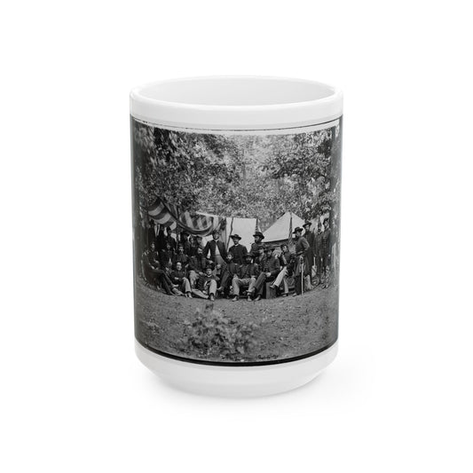 Bealeton, Virginia. Officers Of 93d New York Infantry (U.S. Civil War) White Coffee Mug
