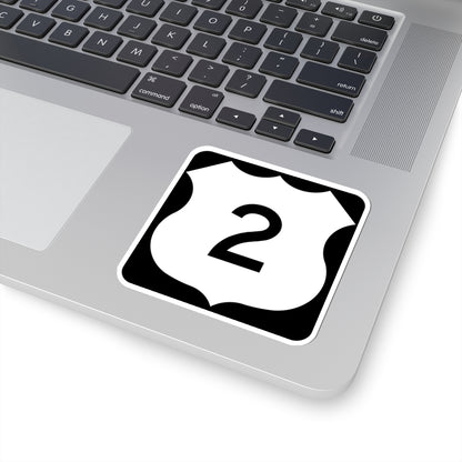US 2 MN 1961 (Minnesota) (Road Sign) STICKER Vinyl Kiss-Cut Decal