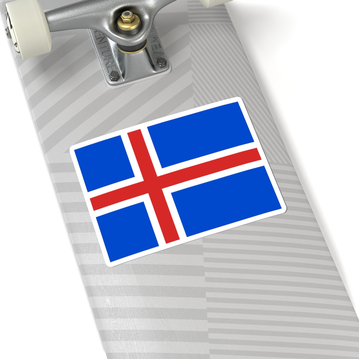 Flag of Iceland 1918-1944 (Iceland) STICKER Vinyl Kiss-Cut Decal