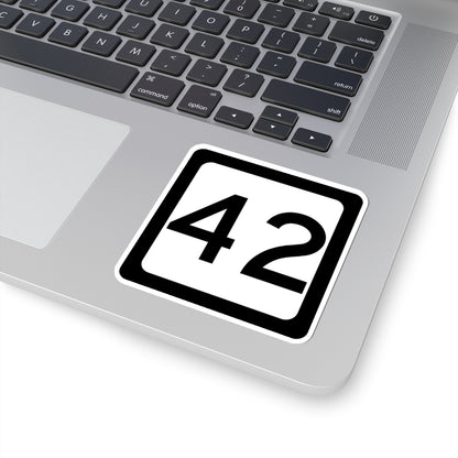 WV-42 (Virginia) (Road Sign) STICKER Vinyl Kiss-Cut Decal