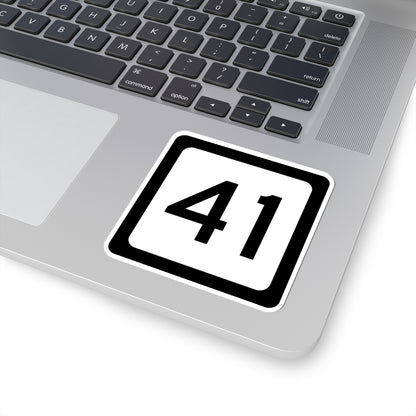 WV-41 (Virginia) (Road Sign) STICKER Vinyl Kiss-Cut Decal