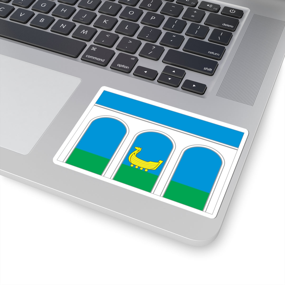 Flag of Mytishchi City Moscow Oblast (Russia) STICKER Vinyl Kiss-Cut Decal