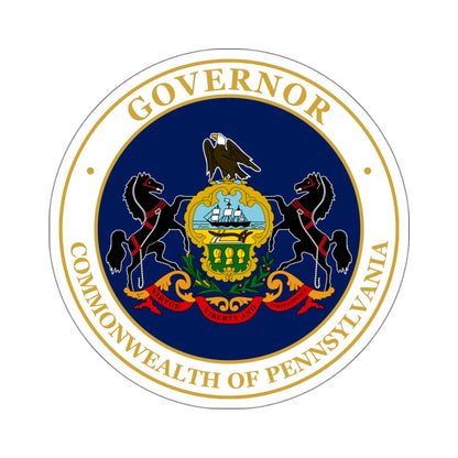 Seal of the Governor of Pennsylvania v2 - STICKER Vinyl Kiss-Cut Decal