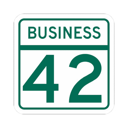 MD Route 42 Business (Maryland) (Road Sign) STICKER Vinyl Kiss-Cut Decal