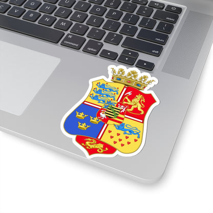 Armoiries de Dorothée de Saxe-Lauenbourg 1511-1571 (Denmark) (Coat of Arms) STICKER Vinyl Kiss-Cut Decal