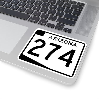 Arizona 274 (Arizona) (Road Sign) STICKER Vinyl Kiss-Cut Decal