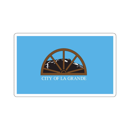 Flag of La Grande, Oregon - STICKER Vinyl Kiss-Cut Decal