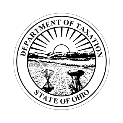 Seal of the Ohio Department of Taxation - STICKER Vinyl Kiss-Cut Decal