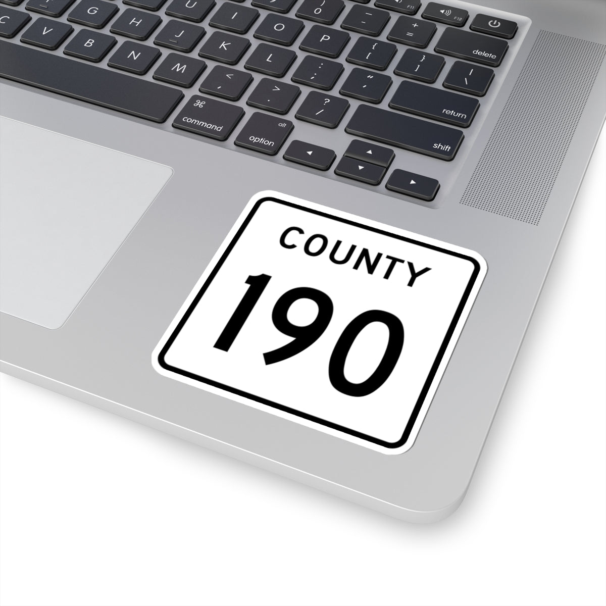 County 190 square (Minnesota) (Road Sign) STICKER Vinyl Kiss-Cut Decal
