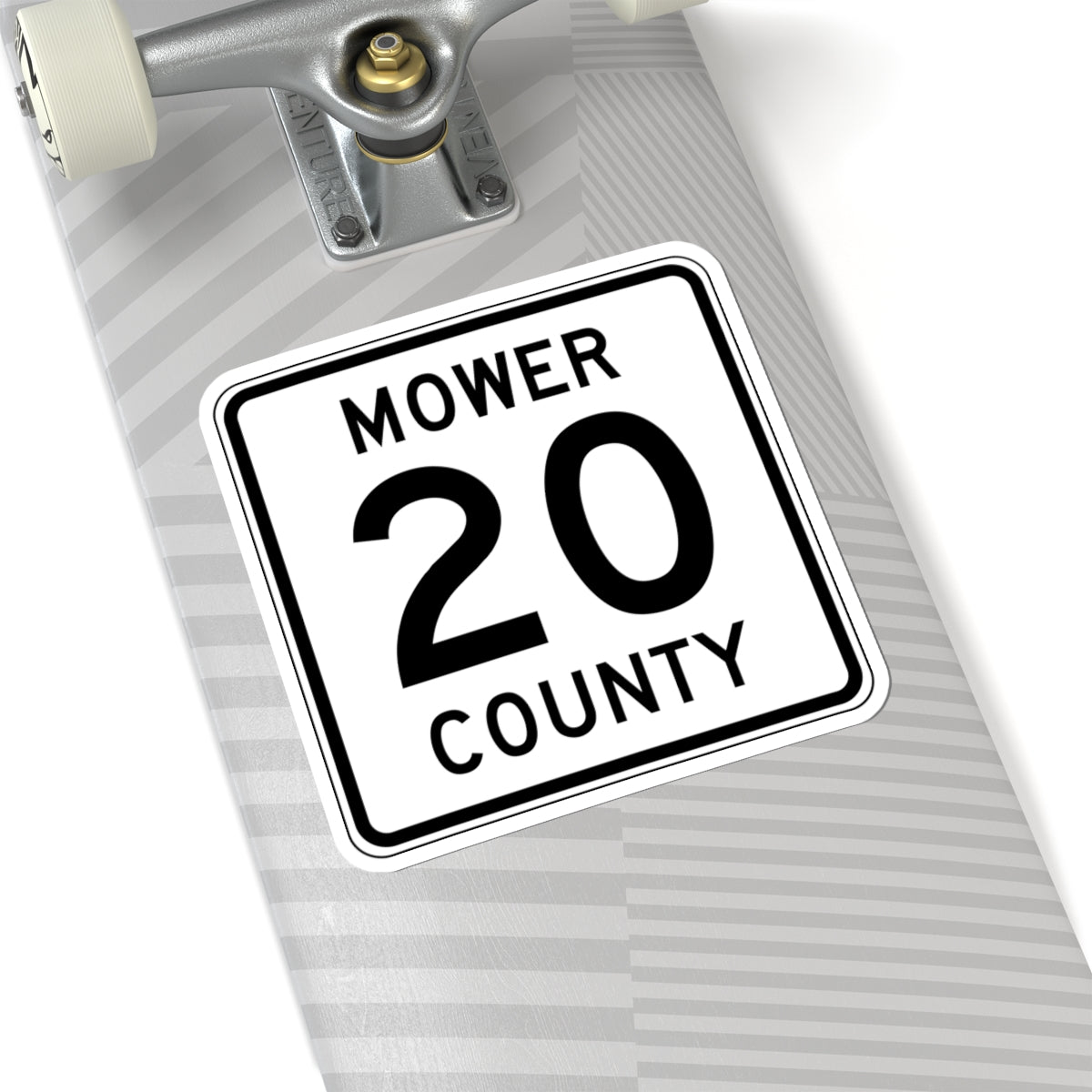 Mower County Route 20 MN (Minnesota) (Road Sign) STICKER Vinyl Kiss-Cut Decal