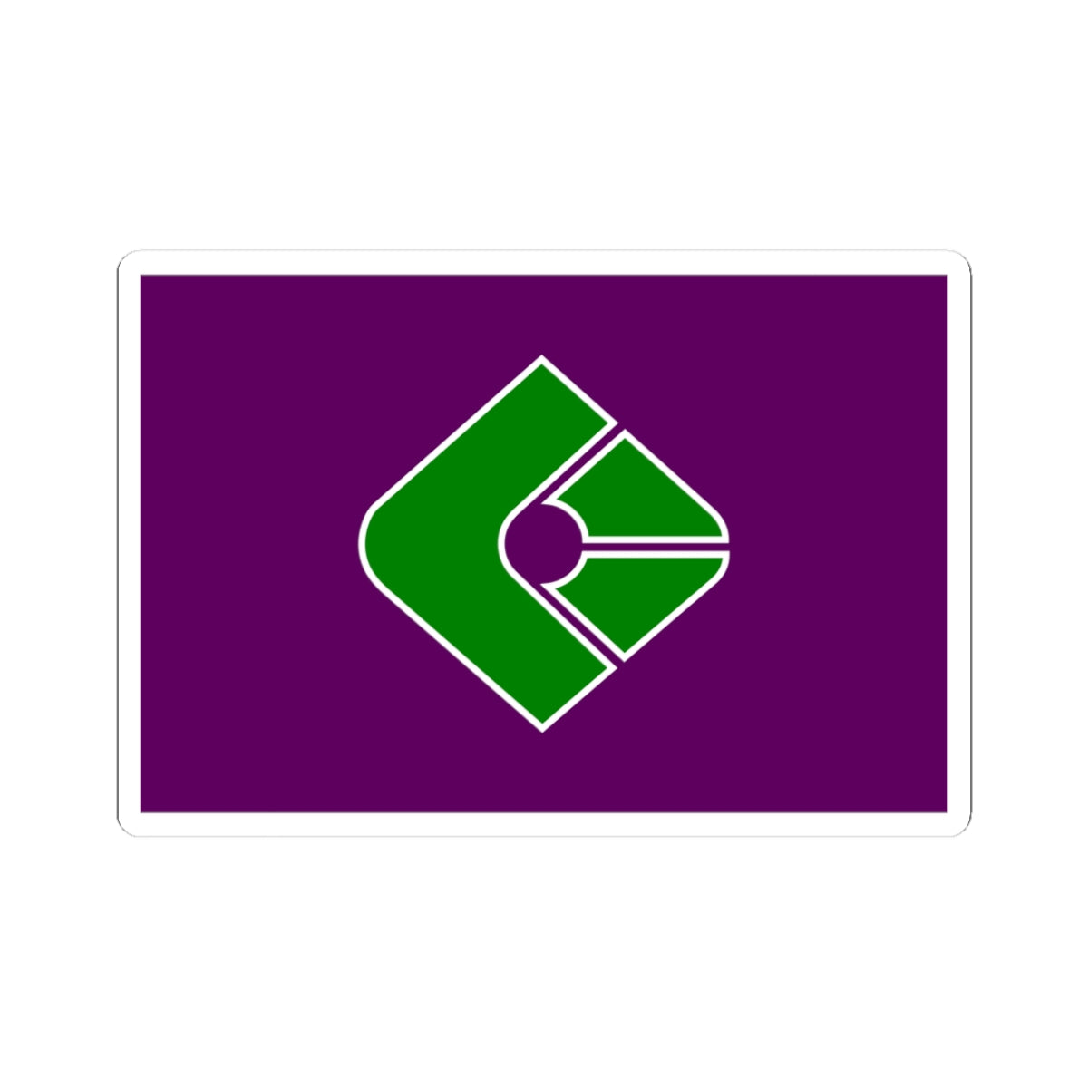 Flag of Kunigami Okinawa (Japan) STICKER Vinyl Kiss-Cut Decal