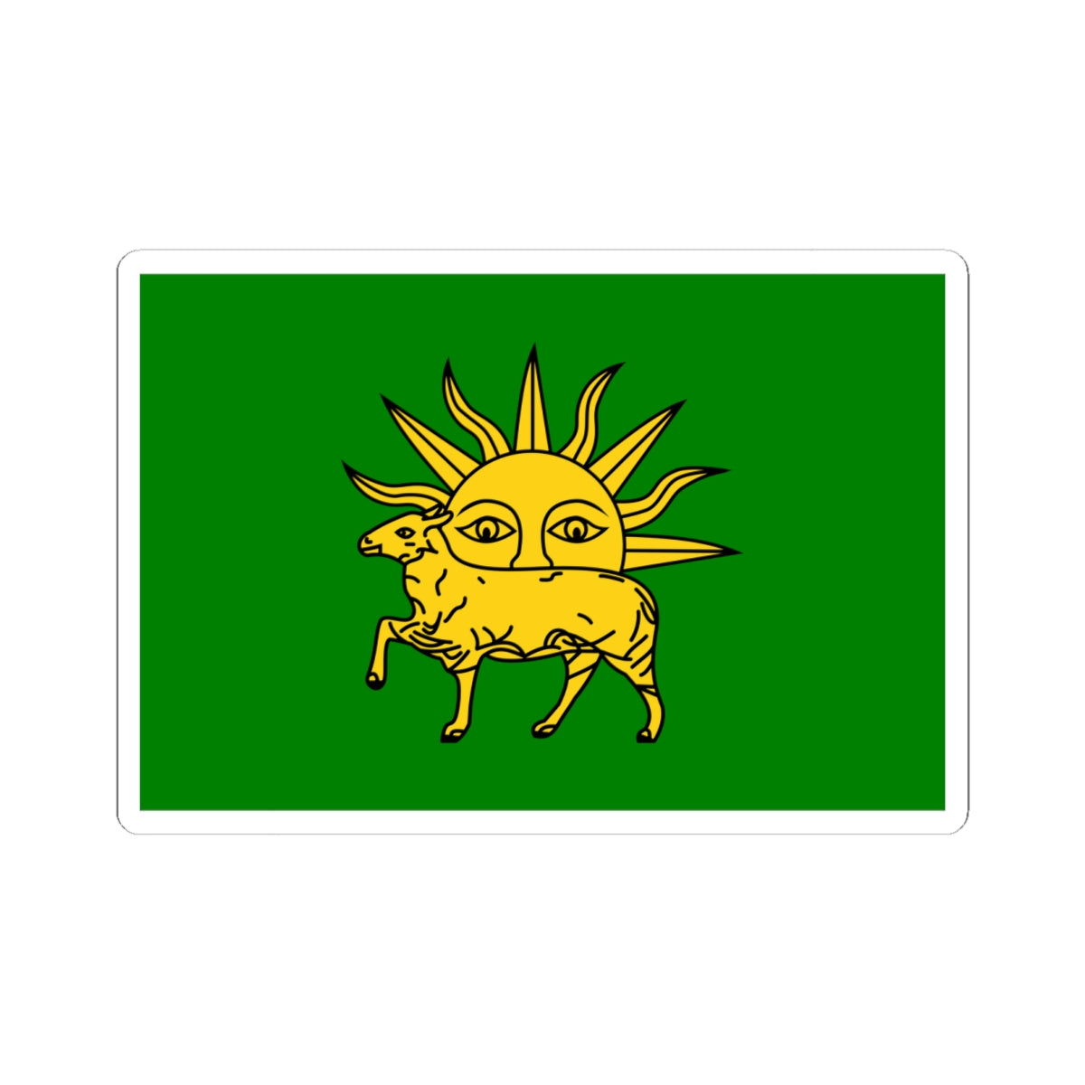 Flag of Shah Tahmasp I (Iran) STICKER Vinyl Kiss-Cut Decal