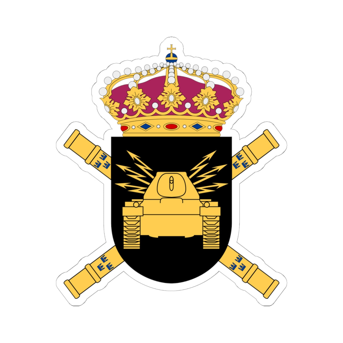 Södra arméfördelningen vapen (Sweden) (Coat of Arms) STICKER Vinyl Kiss-Cut Decal