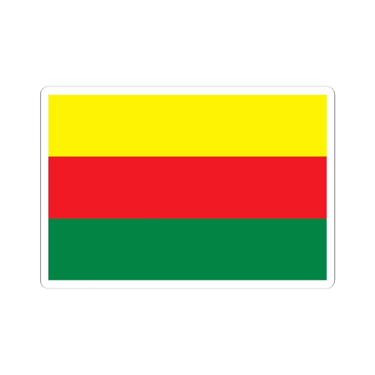 Flag of Rojava (Syria) STICKER Vinyl Kiss-Cut Decal