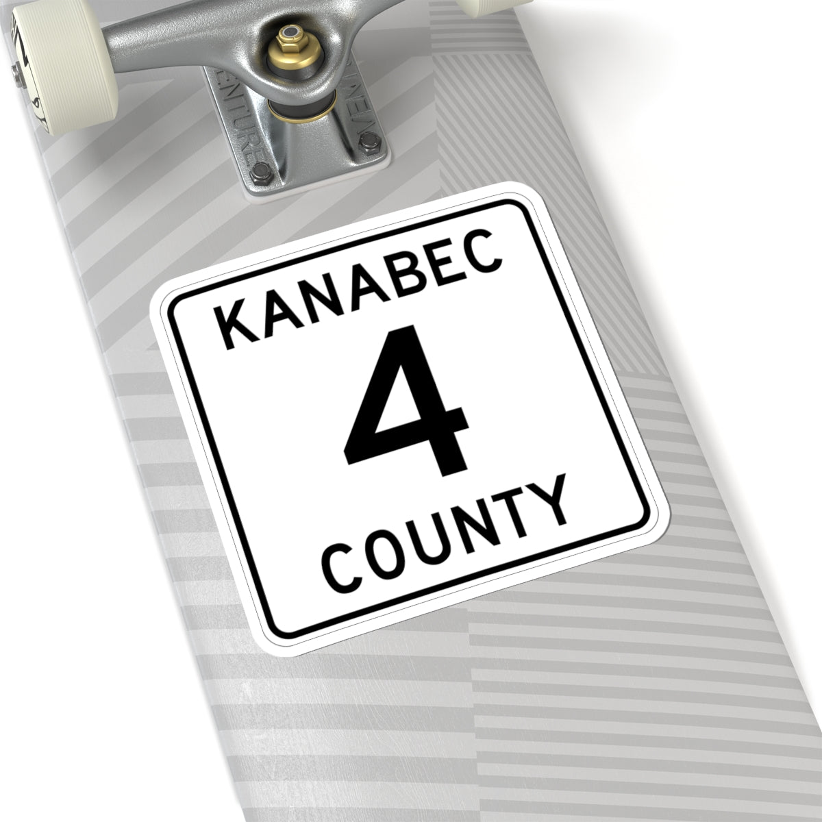 Kanabec County 4 MN (Minnesota) (Road Sign) STICKER Vinyl Kiss-Cut Decal
