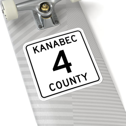 Kanabec County 4 MN (Minnesota) (Road Sign) STICKER Vinyl Kiss-Cut Decal
