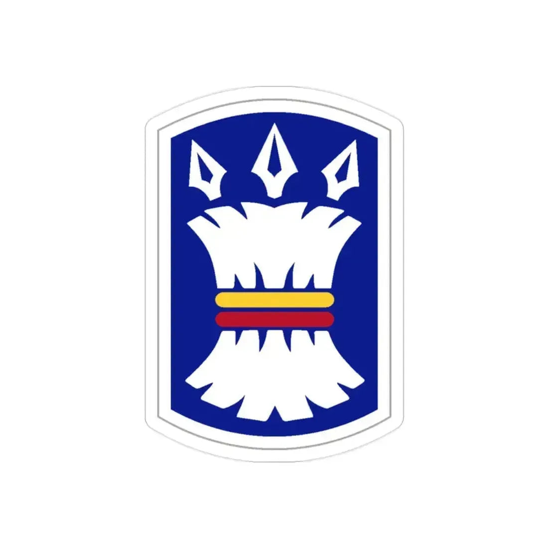 157TH INFANTRY BRIGADE (U.S. Army) REVERSE PRINT Transparent Die-Cut STICKER 2 Inch Die-Cut Transparent - The Sticker Space