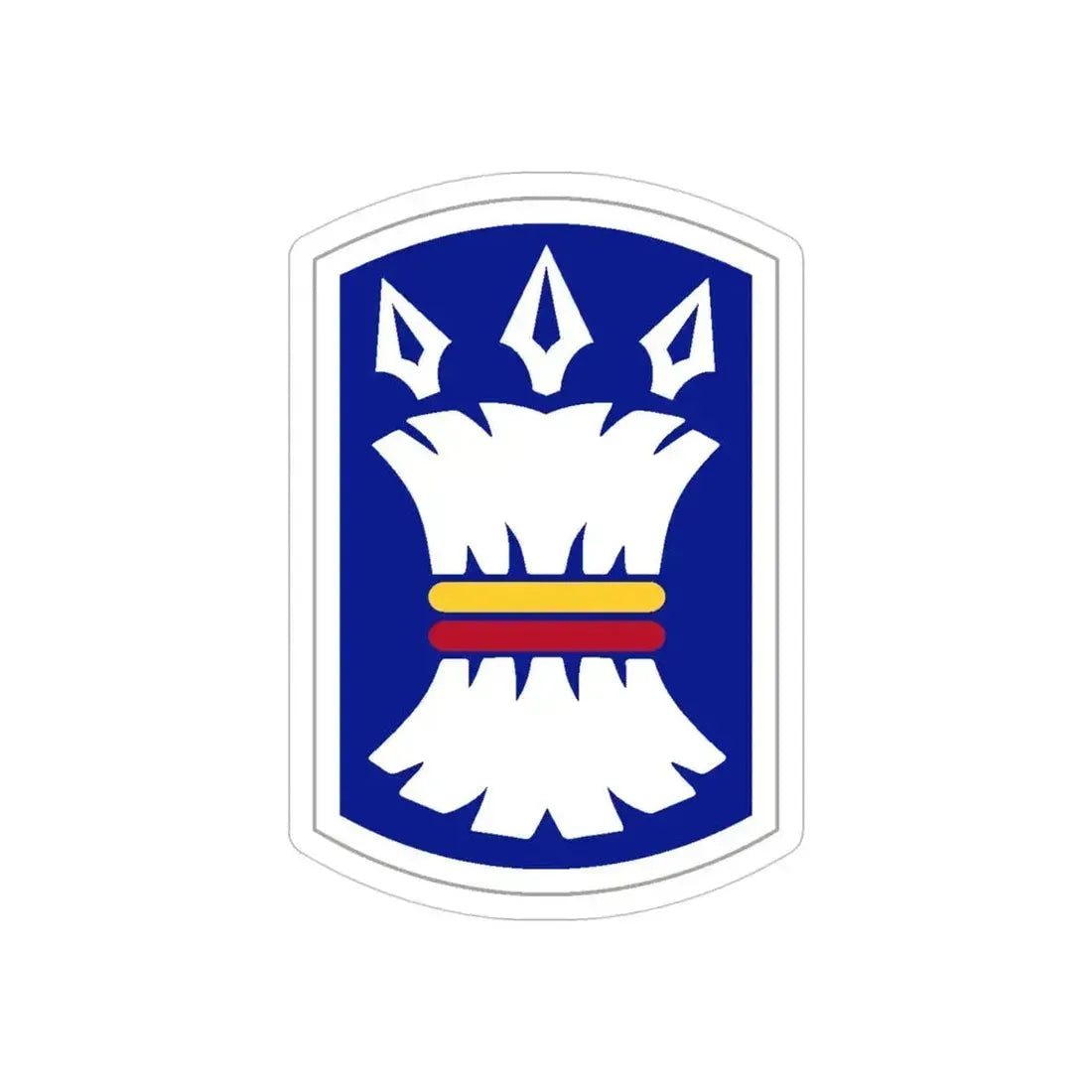 157TH INFANTRY BRIGADE (U.S. Army) REVERSE PRINT Transparent Die-Cut STICKER 4 Inch Die-Cut Transparent - The Sticker Space