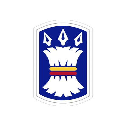 157TH INFANTRY BRIGADE (U.S. Army) REVERSE PRINT Transparent Die-Cut STICKER 4 Inch Die-Cut Transparent - The Sticker Space