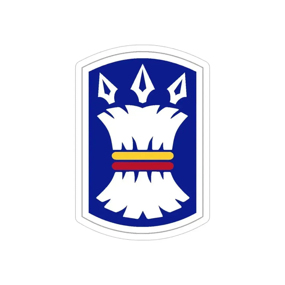 157TH INFANTRY BRIGADE (U.S. Army) REVERSE PRINT Transparent Die-Cut STICKER 5 Inch Die-Cut Transparent - The Sticker Space