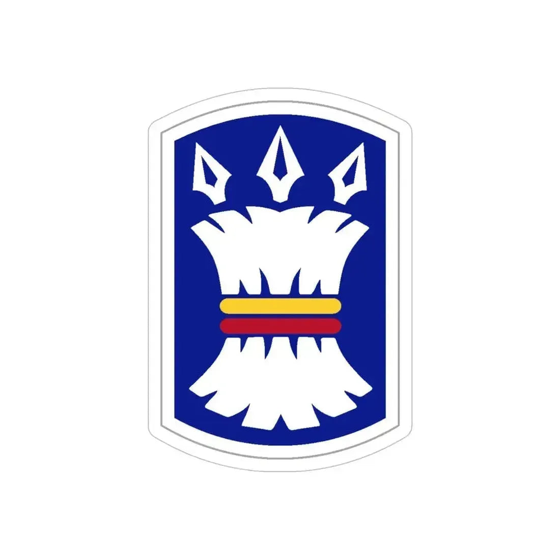 157TH INFANTRY BRIGADE (U.S. Army) REVERSE PRINT Transparent Die-Cut STICKER 6 Inch Die-Cut Transparent - The Sticker Space