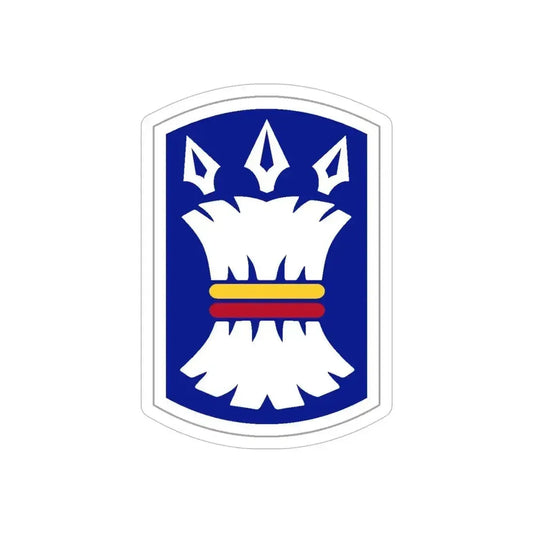 157TH INFANTRY BRIGADE (U.S. Army) REVERSE PRINT Transparent Die-Cut STICKER 6 Inch Die-Cut Transparent - The Sticker Space