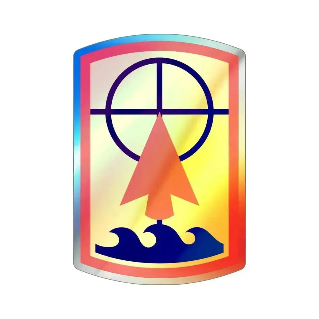 157th Maneuver Enhancement Brigade (U.S. Army) Holographic STICKER Die-Cut Vinyl Decal 6 Inch Holographic - The Sticker Space