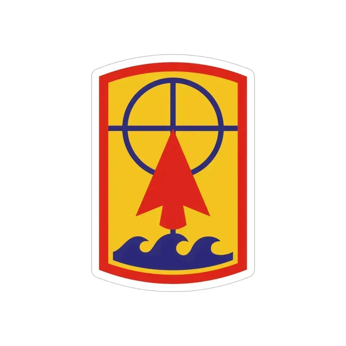 157th Maneuver Enhancement Brigade (U.S. Army) REVERSE PRINT Transparent Die-Cut STICKER 5 Inch Die-Cut Transparent - The Sticker Space