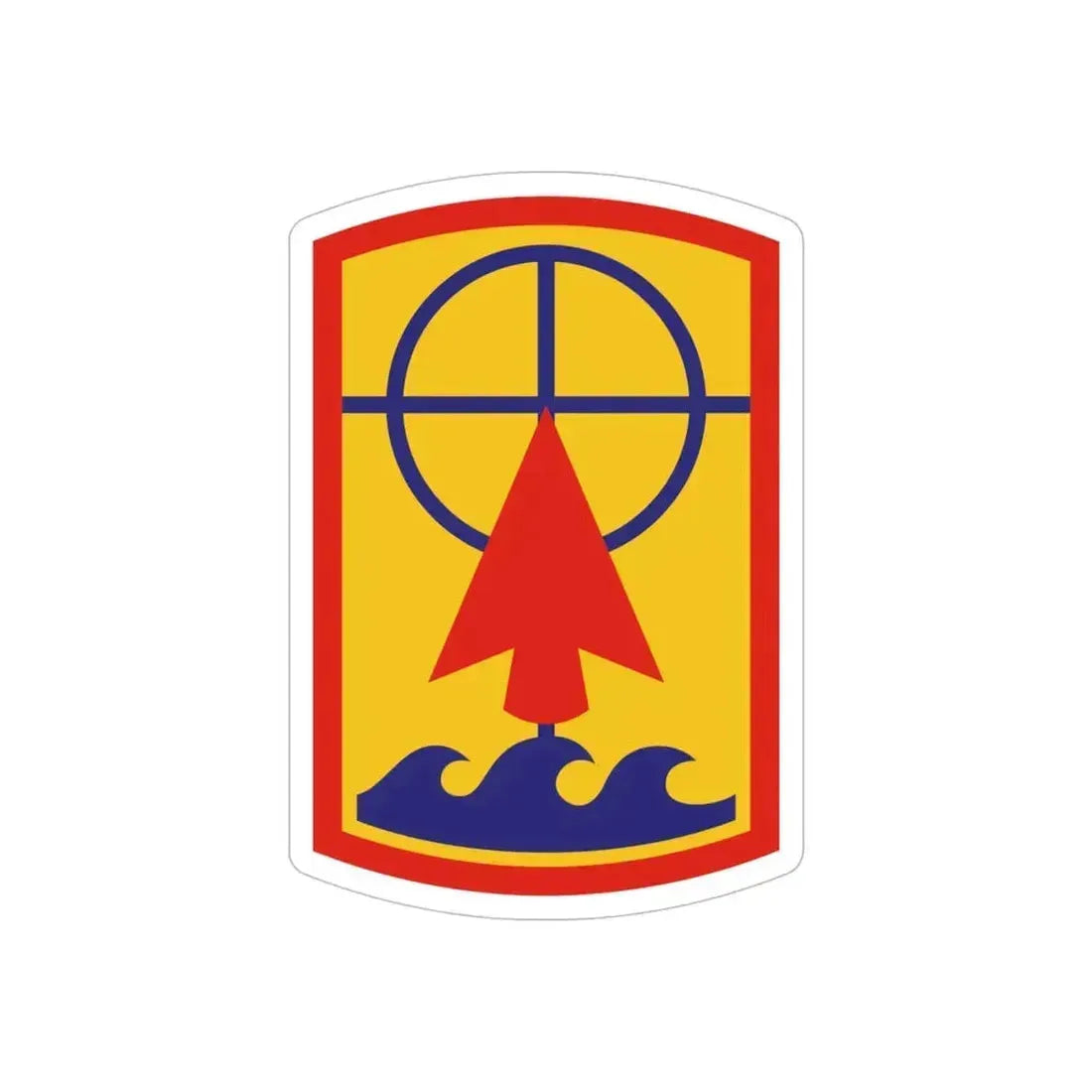 157th Maneuver Enhancement Brigade (U.S. Army) REVERSE PRINT Transparent Die-Cut STICKER 6 Inch Die-Cut Transparent - The Sticker Space