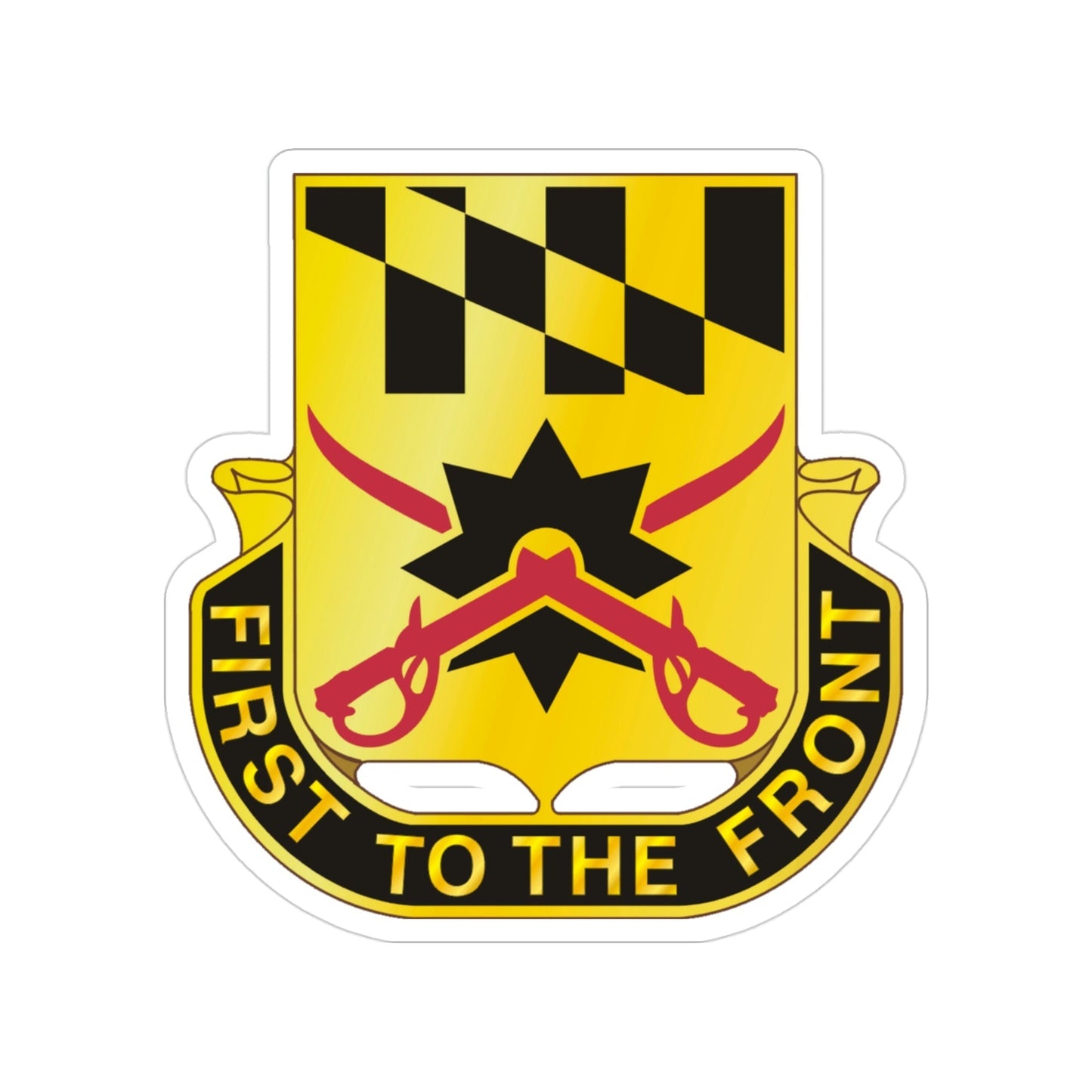 158 Cavalry Regiment (U.S. Army) Transparent STICKER Die-Cut Vinyl Decal-3 Inch-The Sticker Space