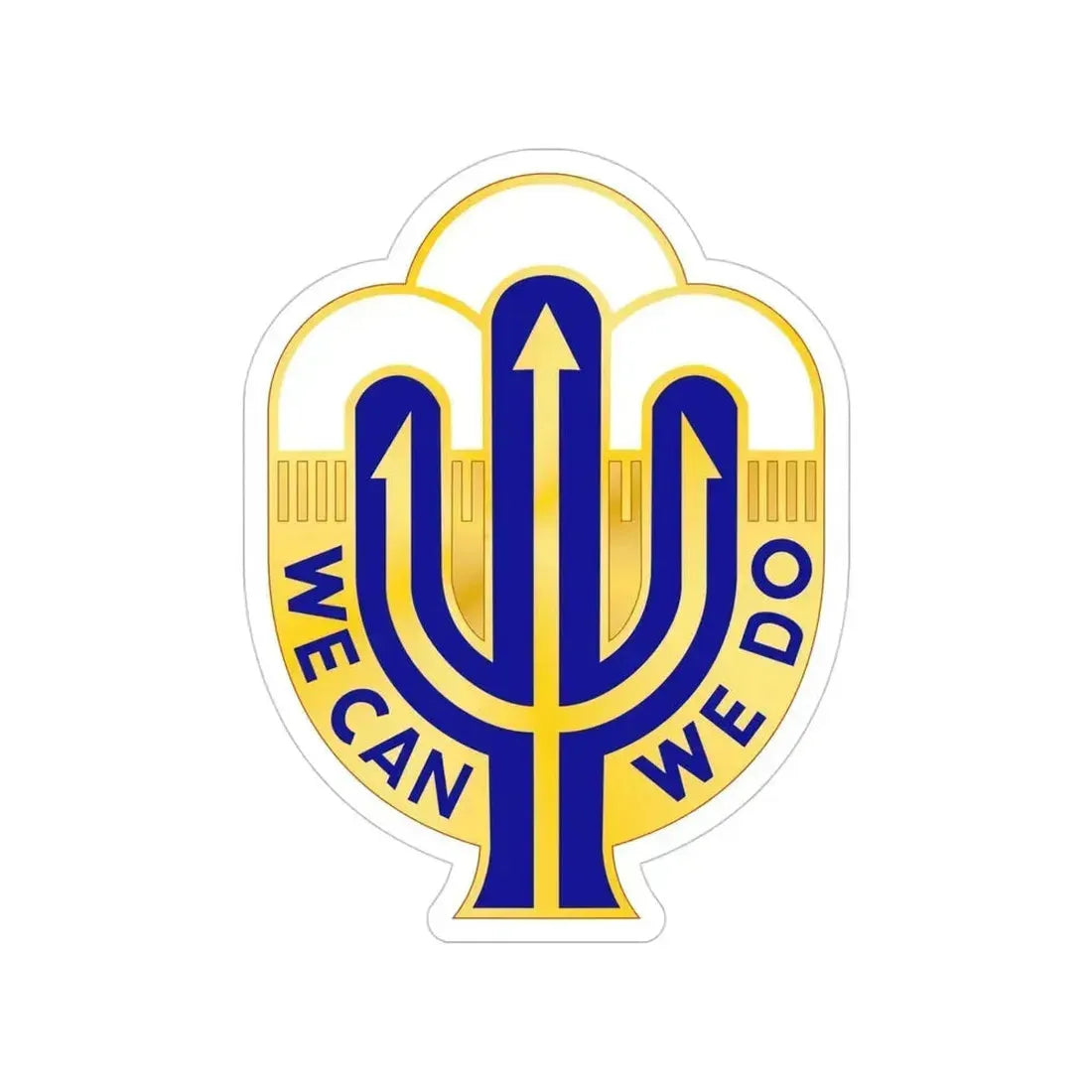 158 Maneuver Enhancement Brigade 2 (U.S. Army) Transparent STICKER Die-Cut Vinyl Decal 4 Inch - The Sticker Space