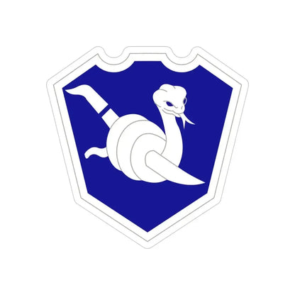 158 Maneuver Enhancement Brigade (U.S. Army) REVERSE PRINT Transparent Die-Cut STICKER - The Sticker Space