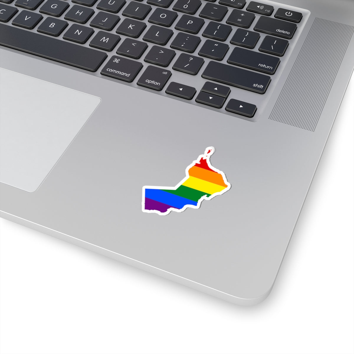 LGBT flag map of Oman (Oman) STICKER Vinyl Kiss-Cut Decal