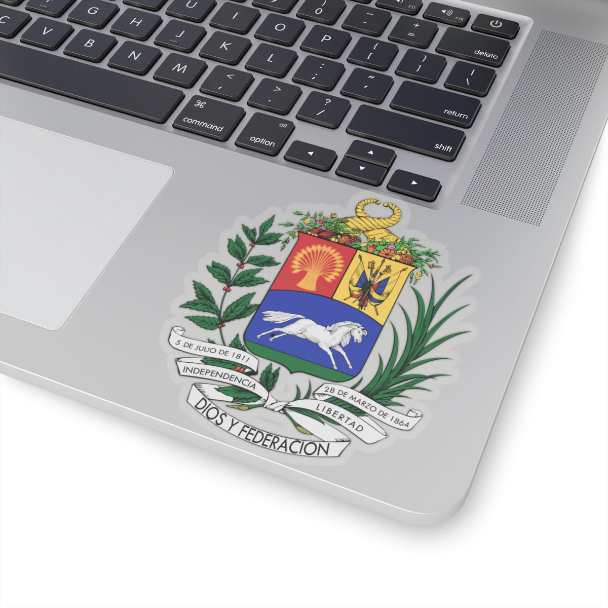 Coat of arms of Venezuela (1871) - STICKER Vinyl Kiss-Cut Decal