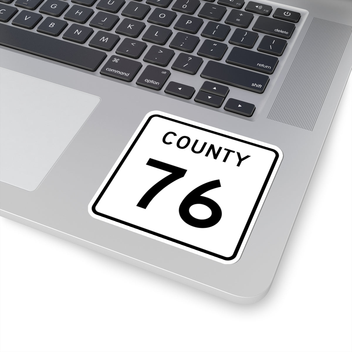 County 76 square (Minnesota) (Road Sign) STICKER Vinyl Kiss-Cut Decal