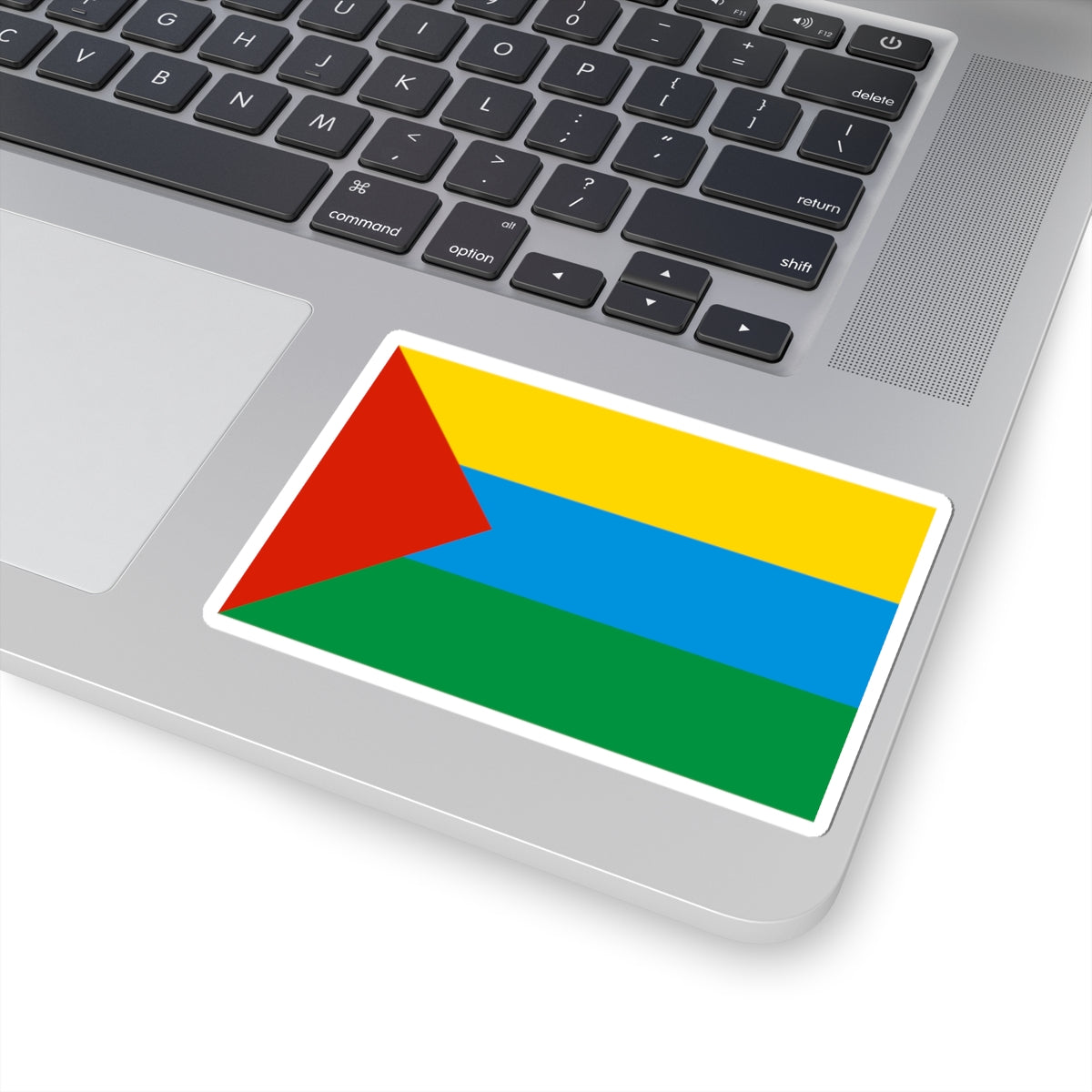 Flag of Yarkovsky rayon Tyumen oblast 2005 (Russia) STICKER Vinyl Kiss-Cut Decal