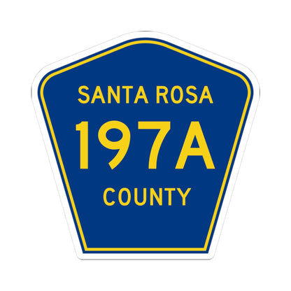 Santa Rosa County 197A (Florida) (Road Sign) STICKER Vinyl Kiss-Cut Decal