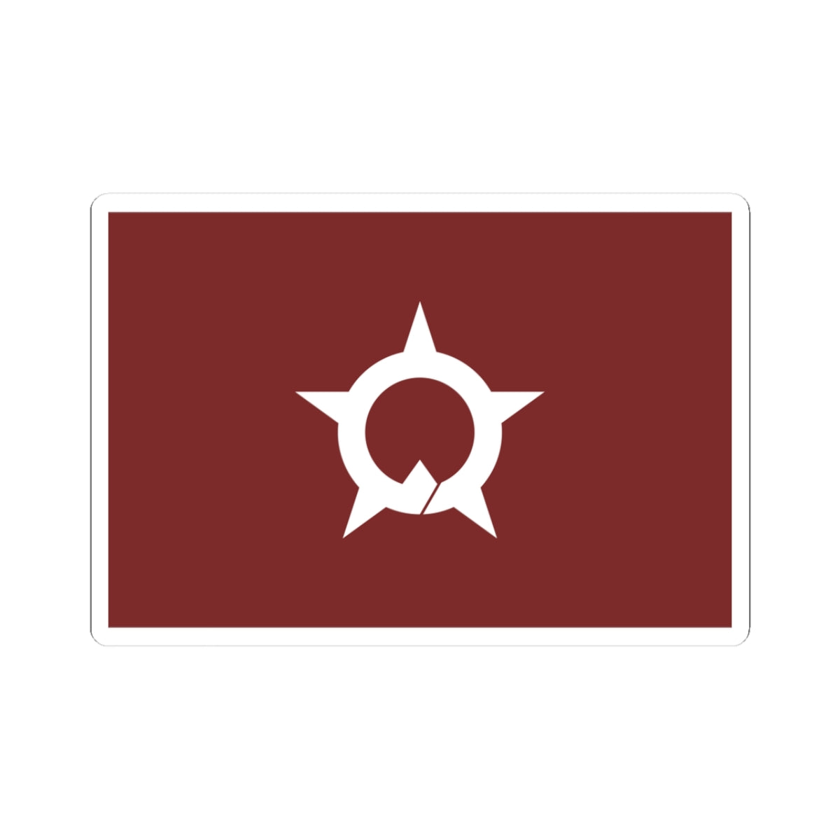 Flag of Ōno Fukui (Japan) STICKER Vinyl Kiss-Cut Decal