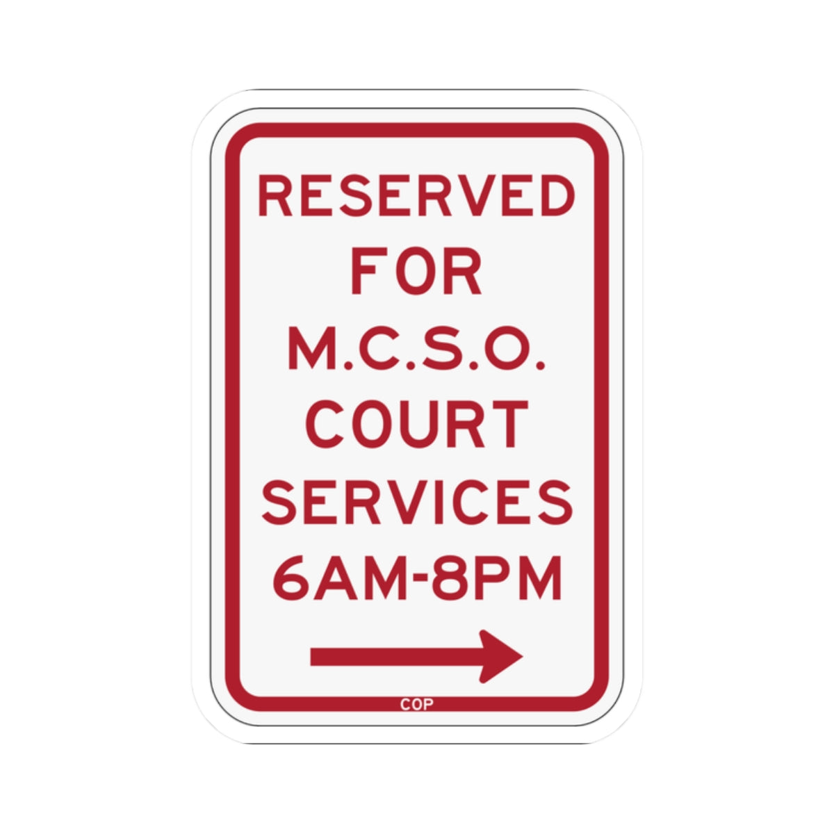 PBOT Road sign P4385R (Oregon) (Road Sign) STICKER Vinyl Kiss-Cut Decal