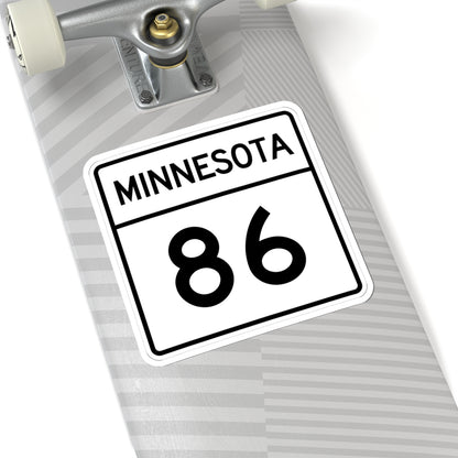 MN-86 1948 (Minnesota) (Road Sign) STICKER Vinyl Kiss-Cut Decal