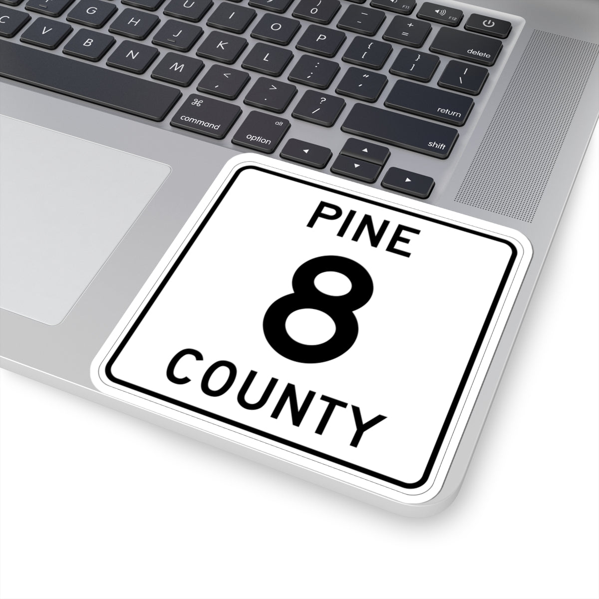 Pine County Route 8 MN (Minnesota) (Road Sign) STICKER Vinyl Kiss-Cut Decal