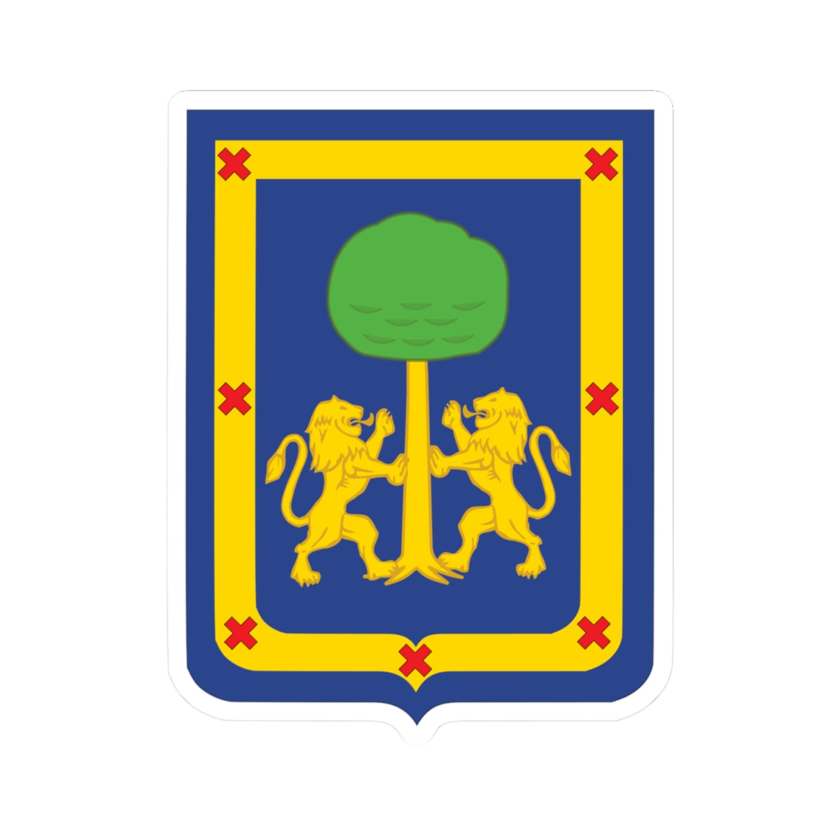 Arms of Guadalajara (Costa Rica) (Coat of Arms) STICKER Vinyl Kiss-Cut Decal